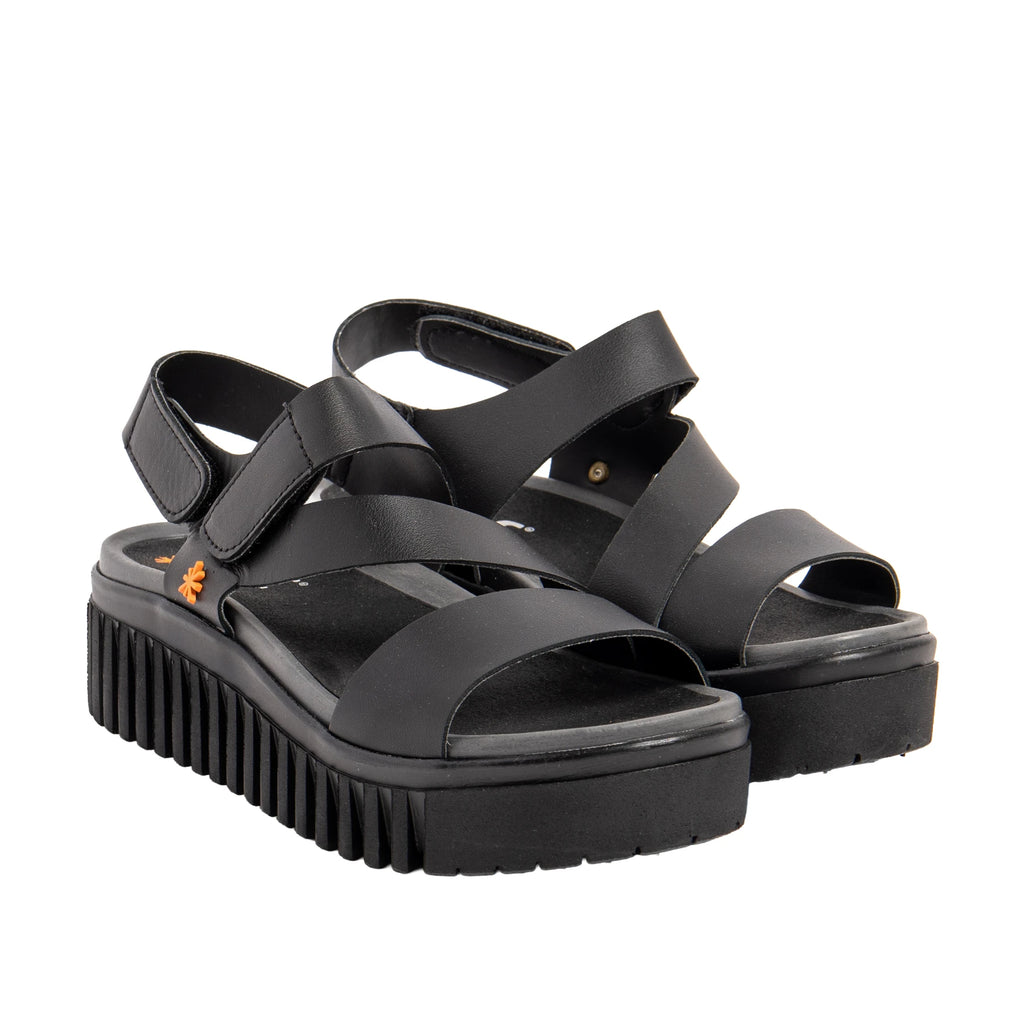 ART | SANDALIAS | MUJER | BRIGHTON NAPPA BLACK | NEGRO