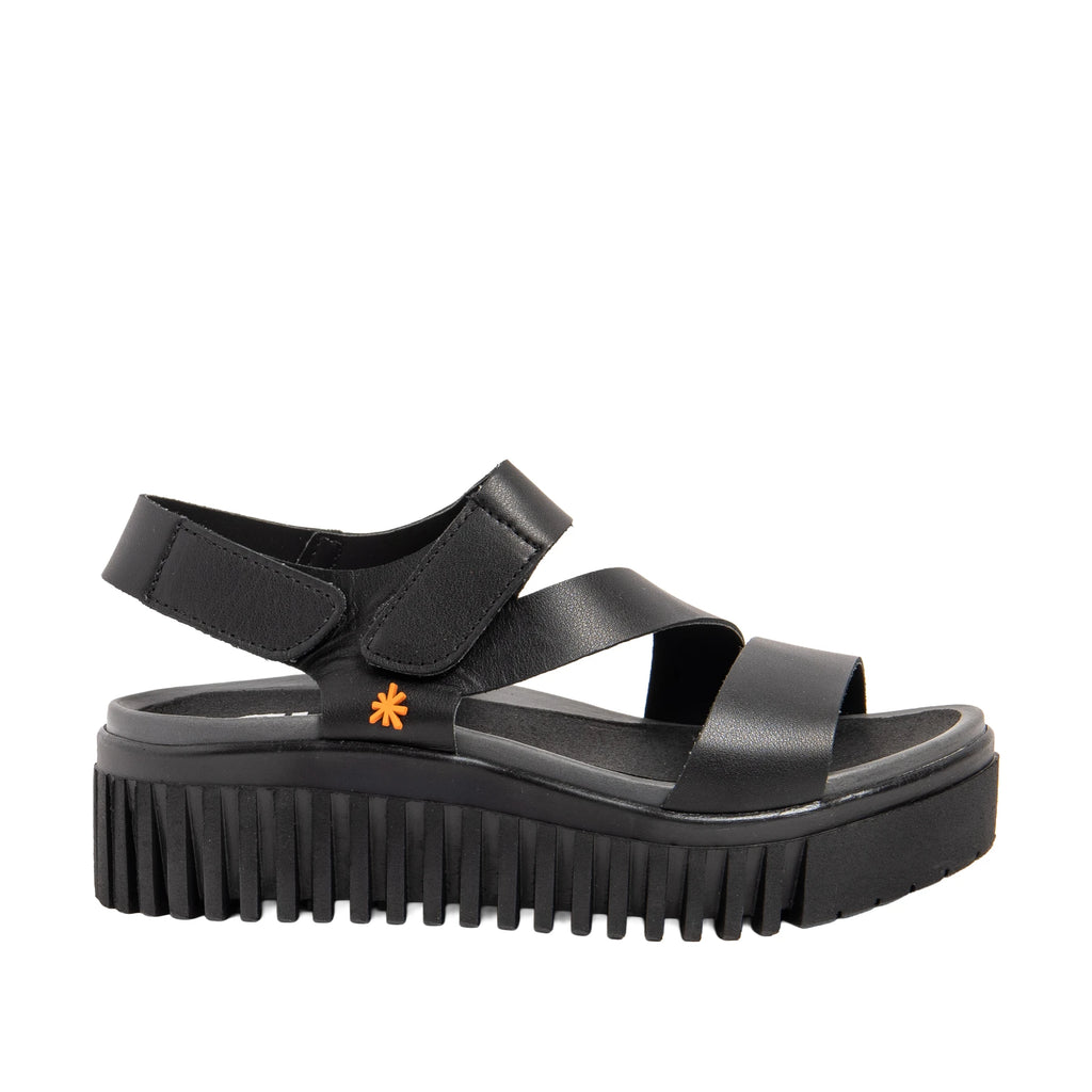 ART | SANDALIAS | MUJER | BRIGHTON NAPPA BLACK | NEGRO