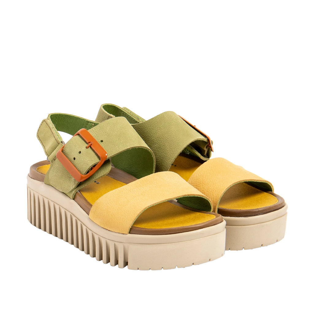 ART Brighton Multi Liken-honey: amarillo sandales pour femme