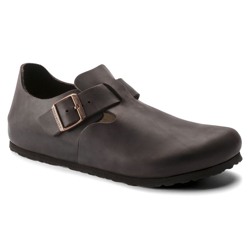 BIRKENSTOCK | SANDALIAS MUJER | LONDON OILED LEATHER HABANA | NEGRO