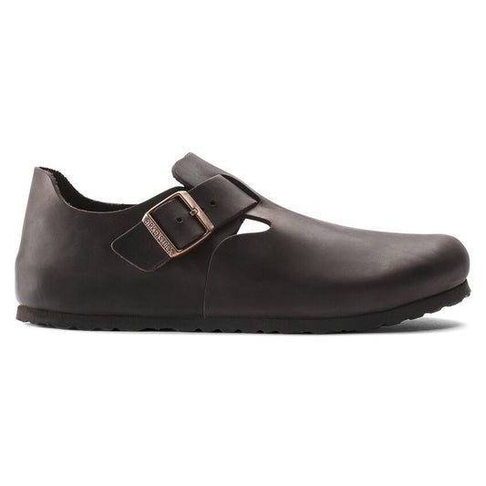 BIRKENSTOCK | WOMEN'S SANDALS | LONDON OILED LEATHER HAVANA | BLACK