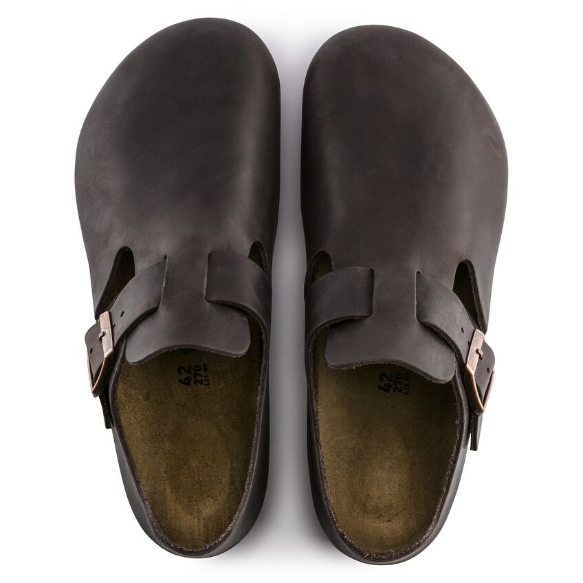 BIRKENSTOCK | SANDALIAS MUJER | LONDON OILED LEATHER HABANA | NEGRO