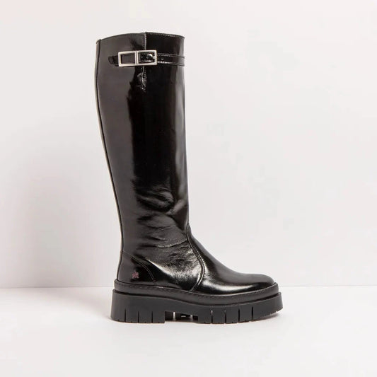 ART | WOMEN BOOTS | 1959 NAPPA SHINNY BLACK/ANTBERES BLACK | BLACK