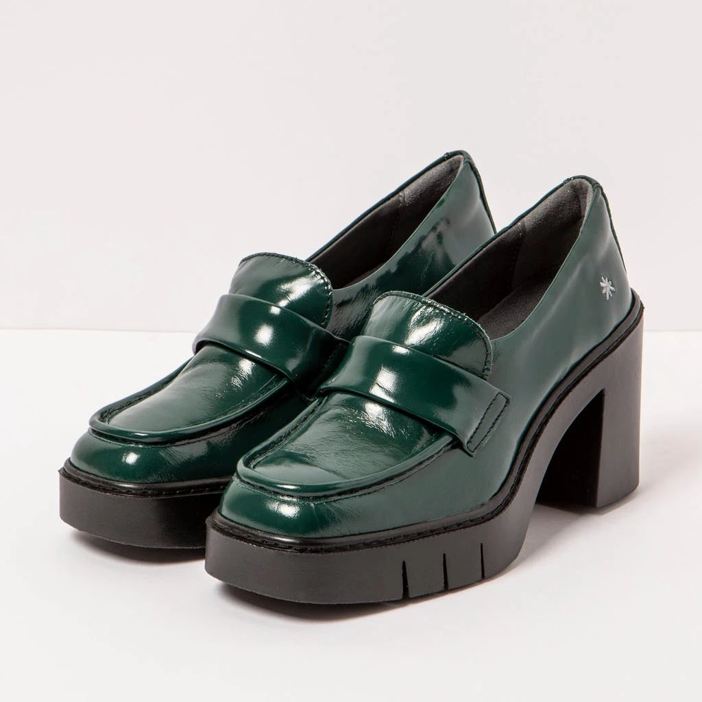 ART | ZAPATOS CASUAL MUJER | 1972 NAPPA SHINNY JUNGLE/BERNA | VERDE