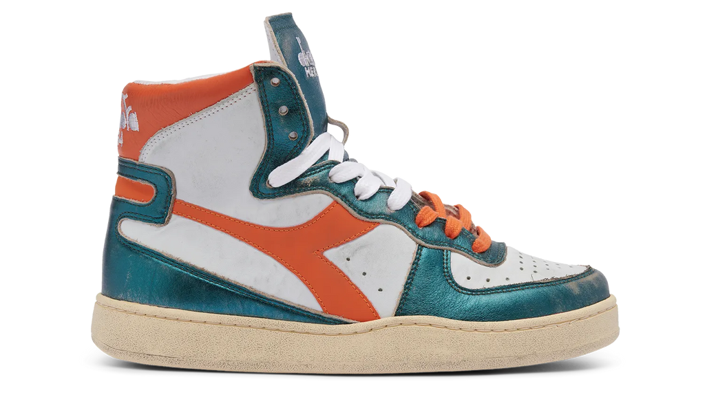 DIADORA | SNEAKERS | MUJER | M BASKET MET MIX USED WHITE/TR ORANGE | BLANCO