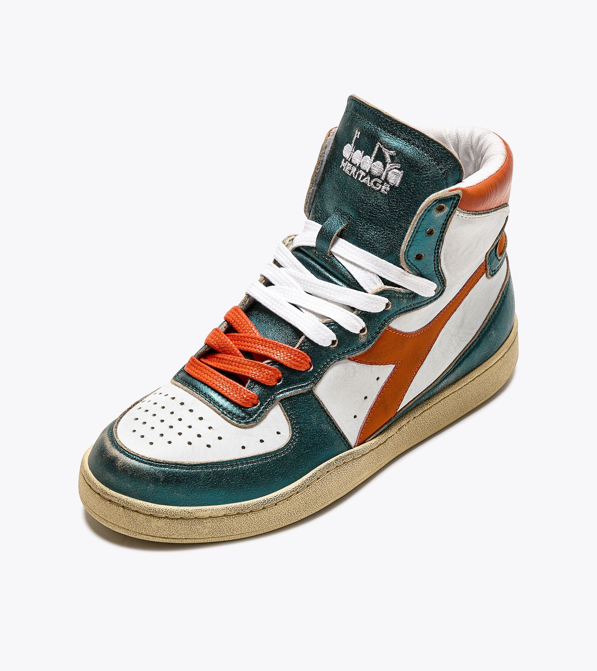 DIADORA | SNEAKERS | WOMEN | M BASKET MET MIX USED WHITE/TR ORANGE | WHITE