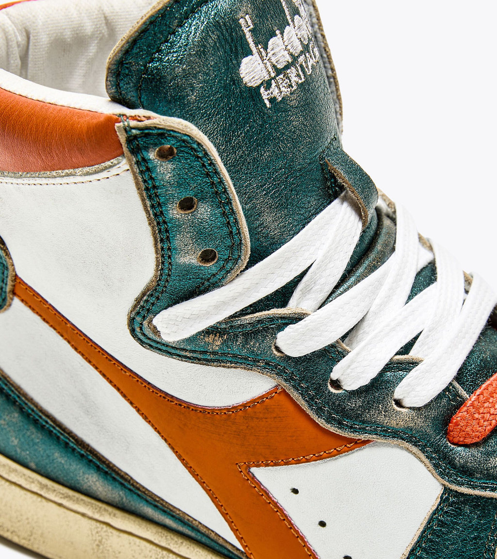 DIADORA | SNEAKERS | MUJER | M BASKET MET MIX USED WHITE/TR ORANGE | BLANCO