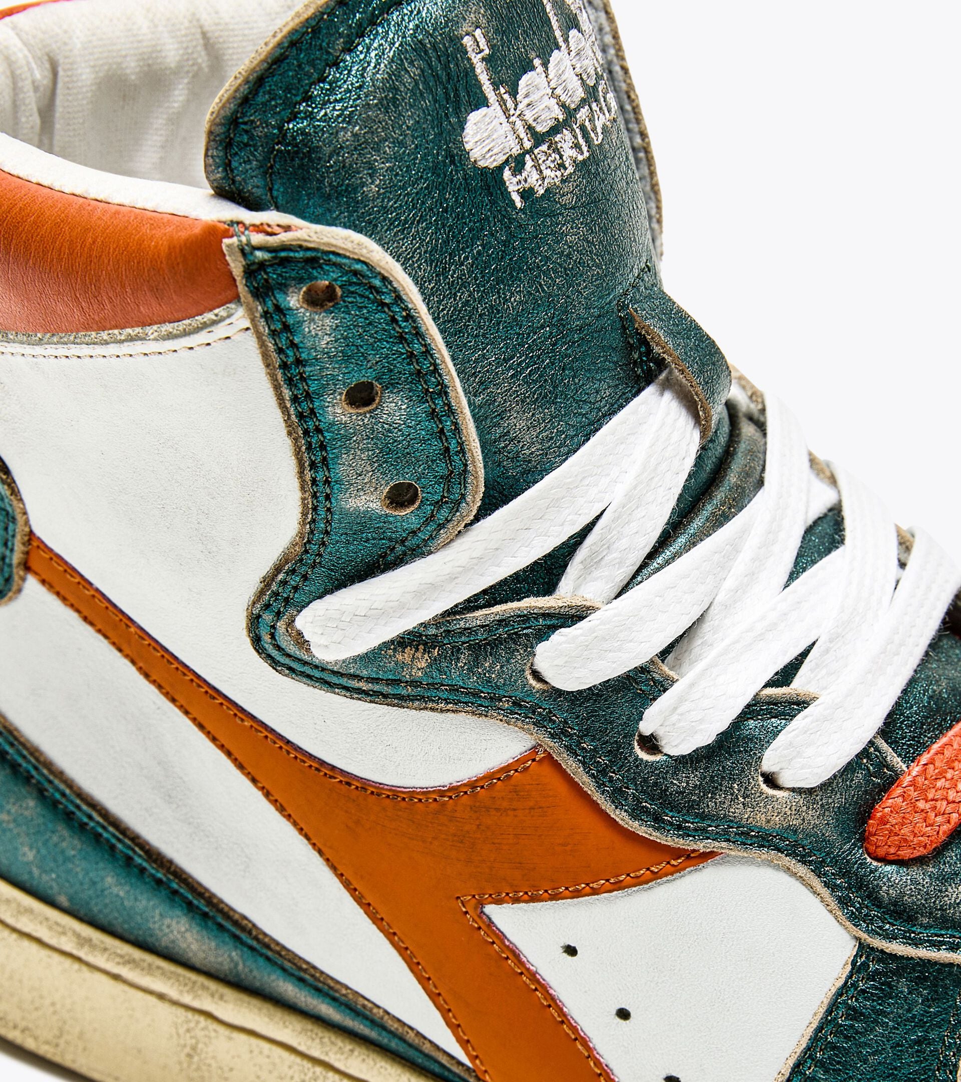 DIADORA | SNEAKERS | MUJER | M BASKET MET MIX USED WHITE/TR ORANGE | BLANCO