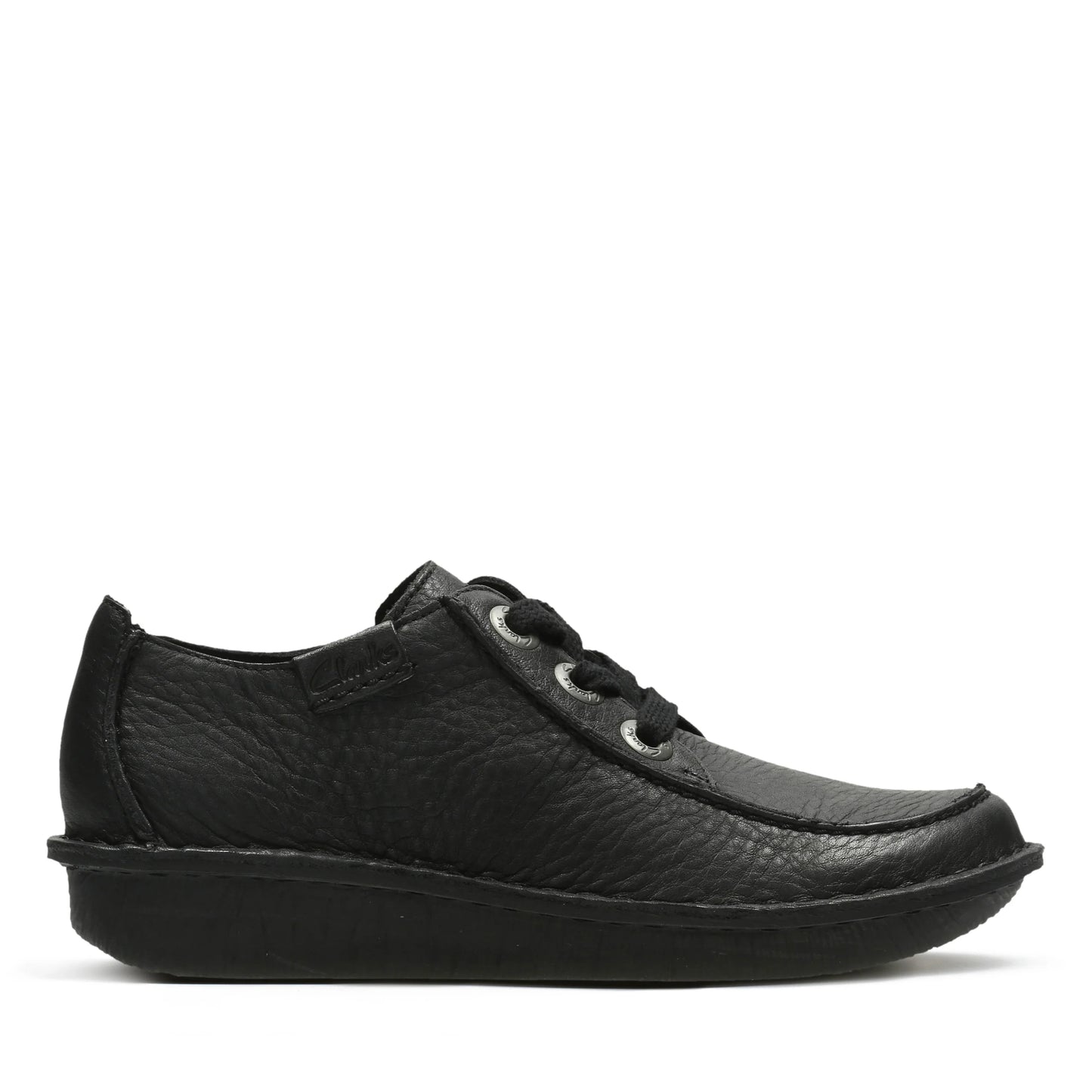 Zapatos casual para mujer de la marca clarks modelo funny dream black leather en color negro