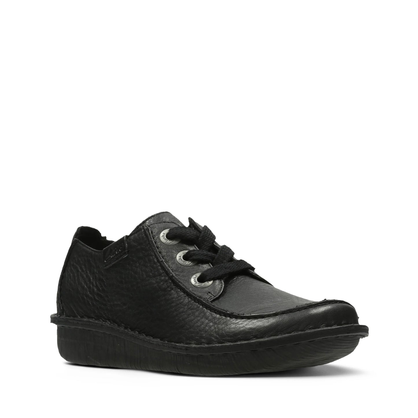 Zapatos casual para mujer de la marca clarks modelo funny dream black leather en color negro