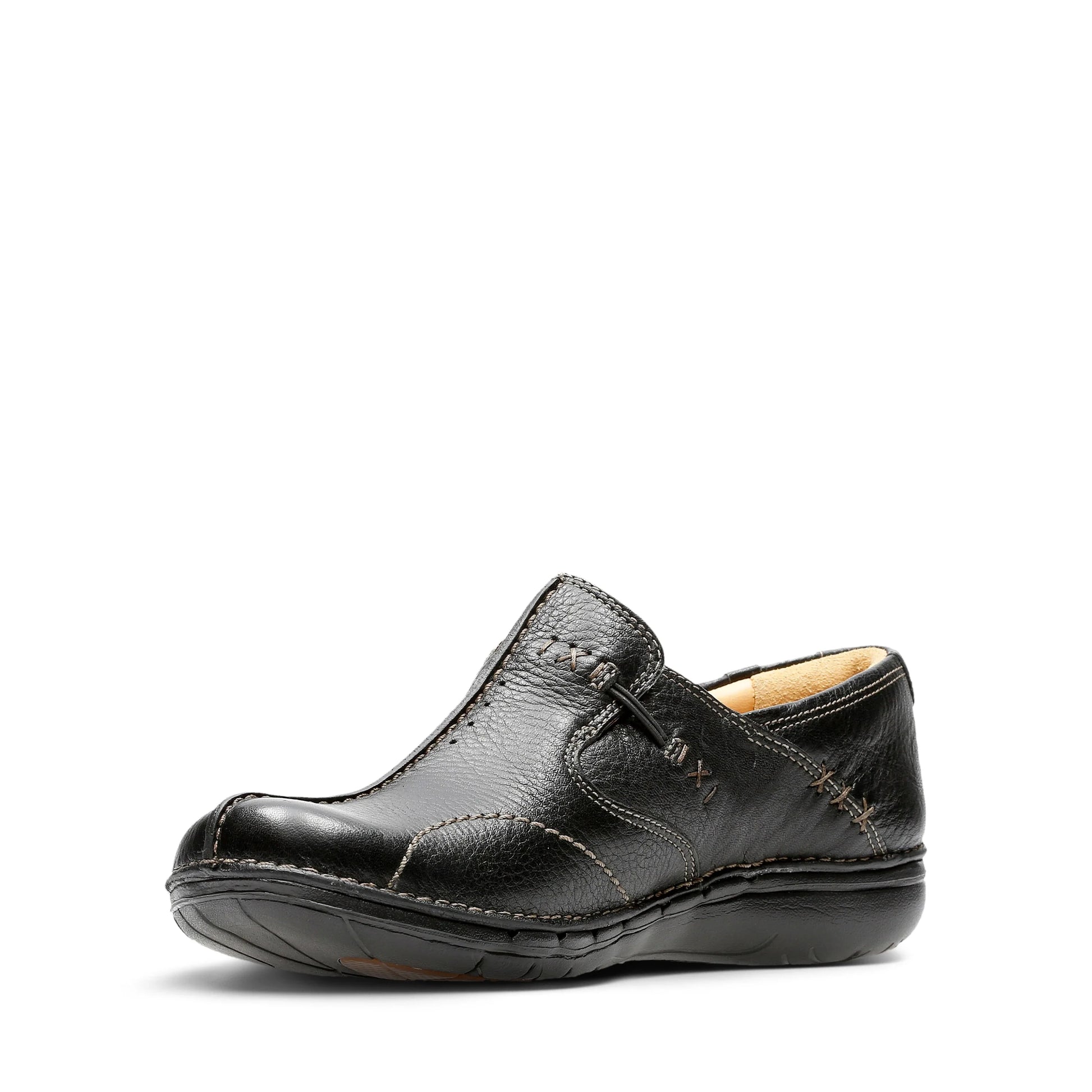 Zapatos casual para mujer de la marca clarks modelo un loop black leather en color negro