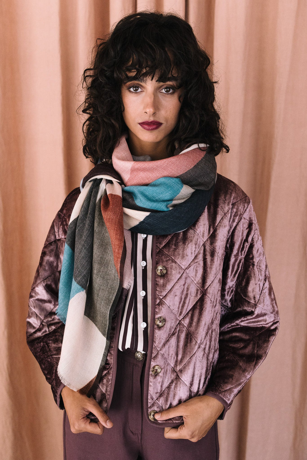 MAITANE BILBAO KALI Coníferas: multicolour pañuelo for women