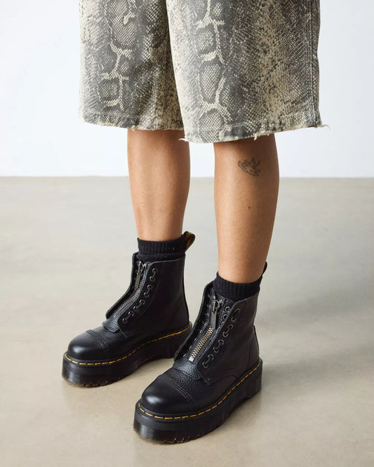 DR. MARTENS | BOTINES | MUJER | SINCLAIR BLACK MILLED NAPPA VIRGINIA | NEGRO