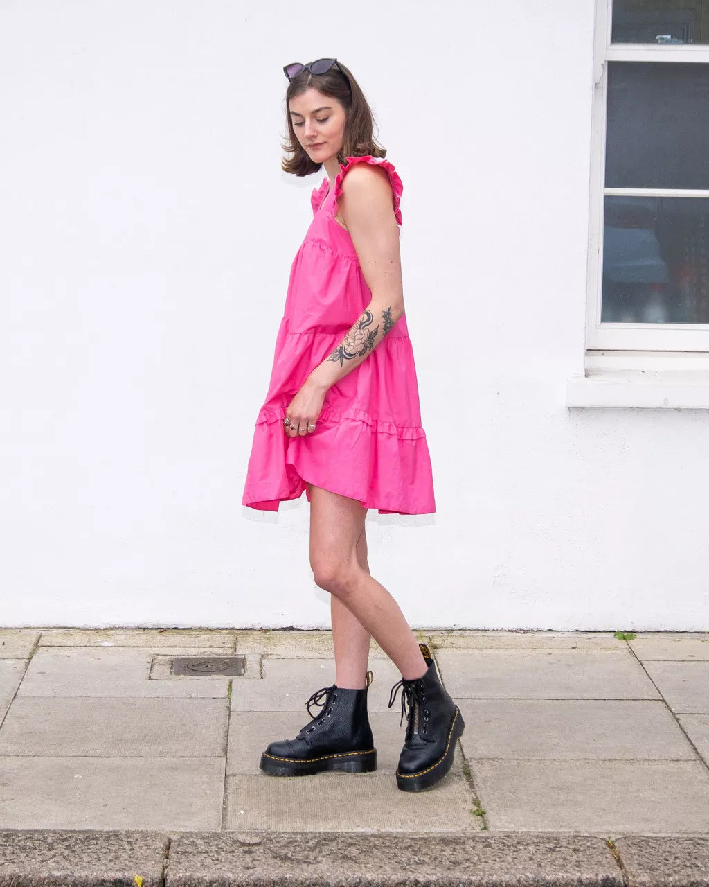 DR. MARTENS | BOTINES | MUJER | SINCLAIR BLACK MILLED NAPPA VIRGINIA | NEGRO