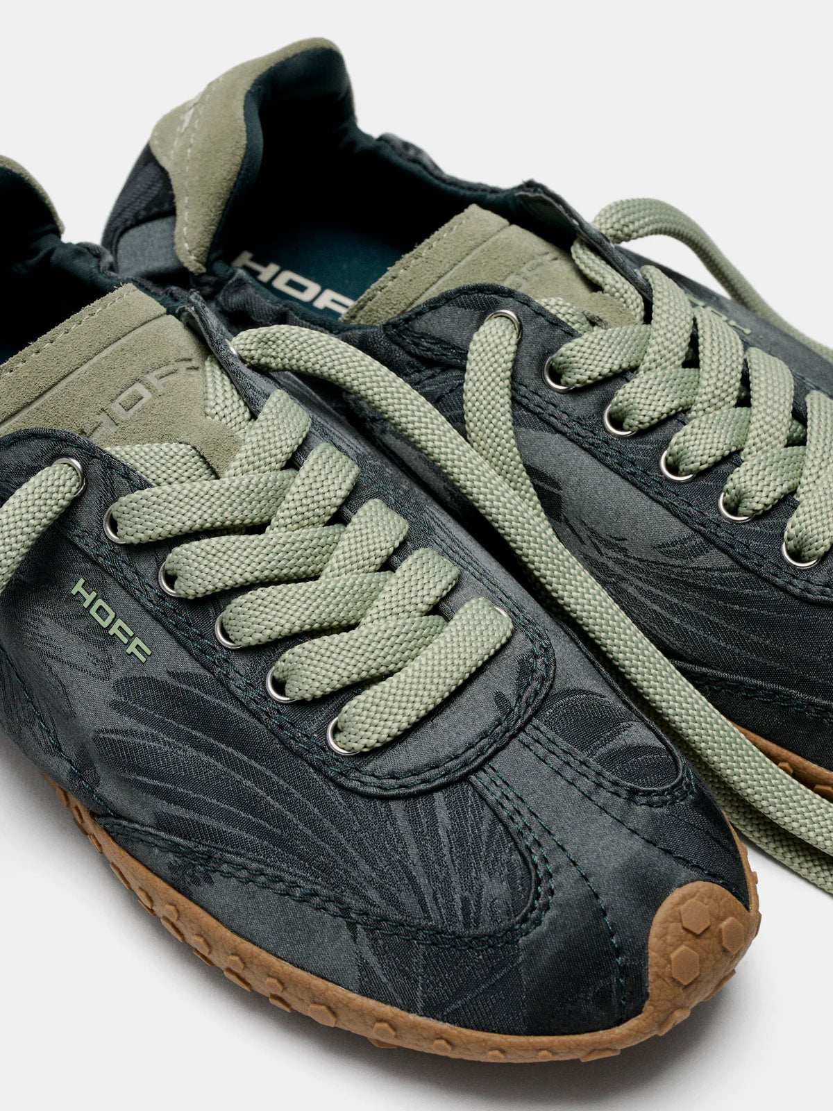 HOFF Bridge Jacquard TEAL: groen sneakers voor dames