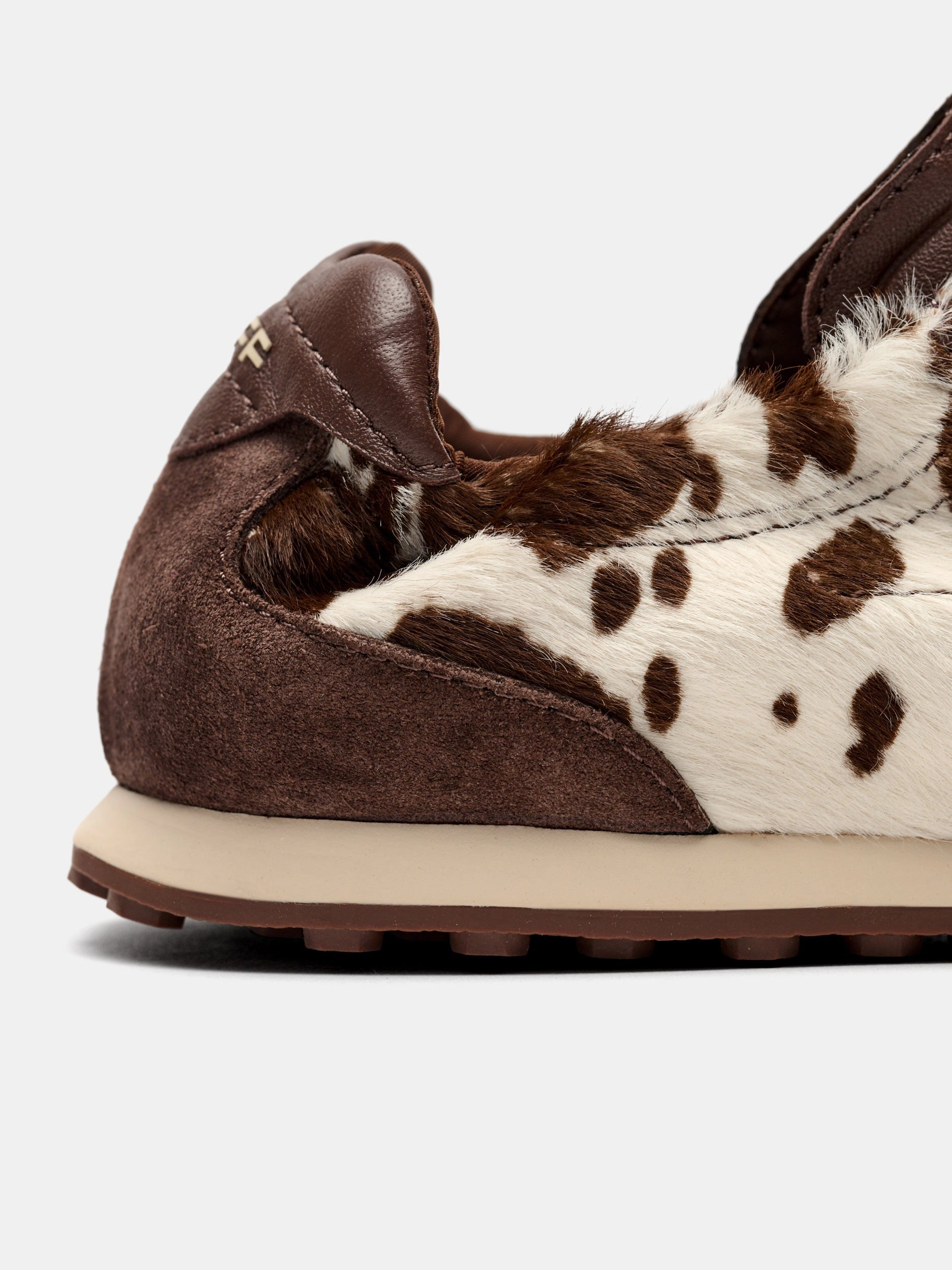 HOFF Bridge COW Print Brown: bruin sneakers voor dames