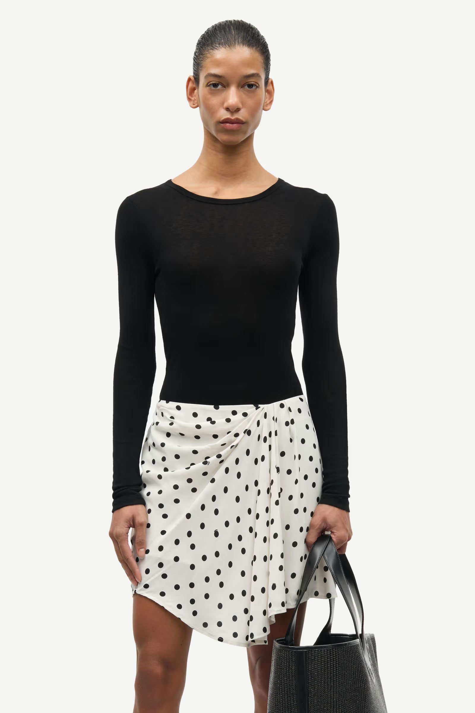 SAMSOE | FALDAS | MUJER | SAIBEN SKIRT 16060 DRIFTING DOTS EGRET | MULTICOLOR