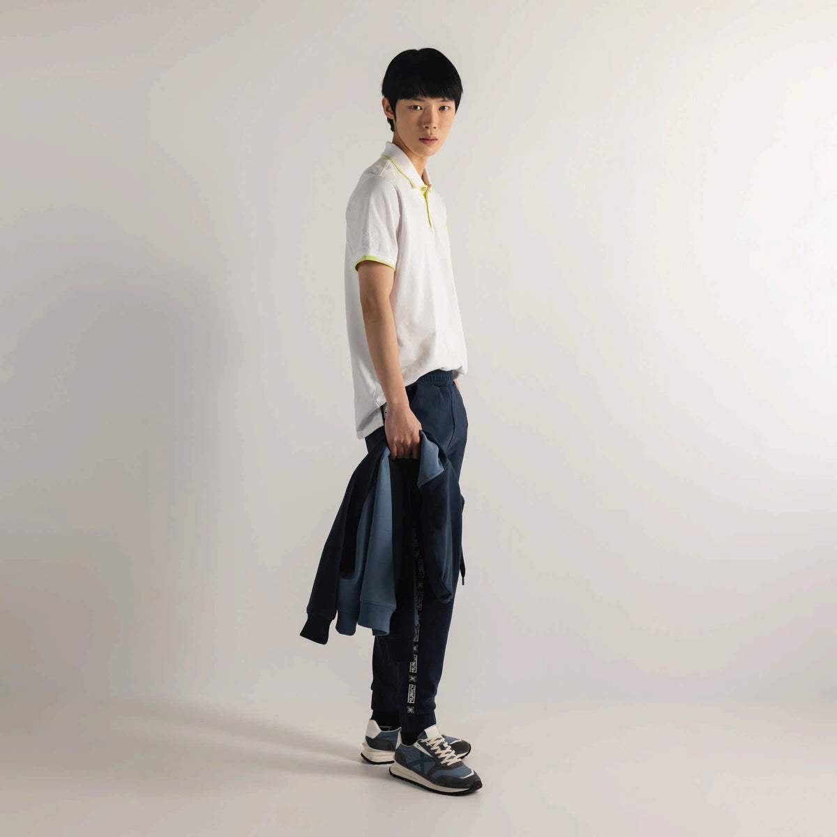MUNICH POLO SLAM Lifestyle C/white: blanc polos pour homme