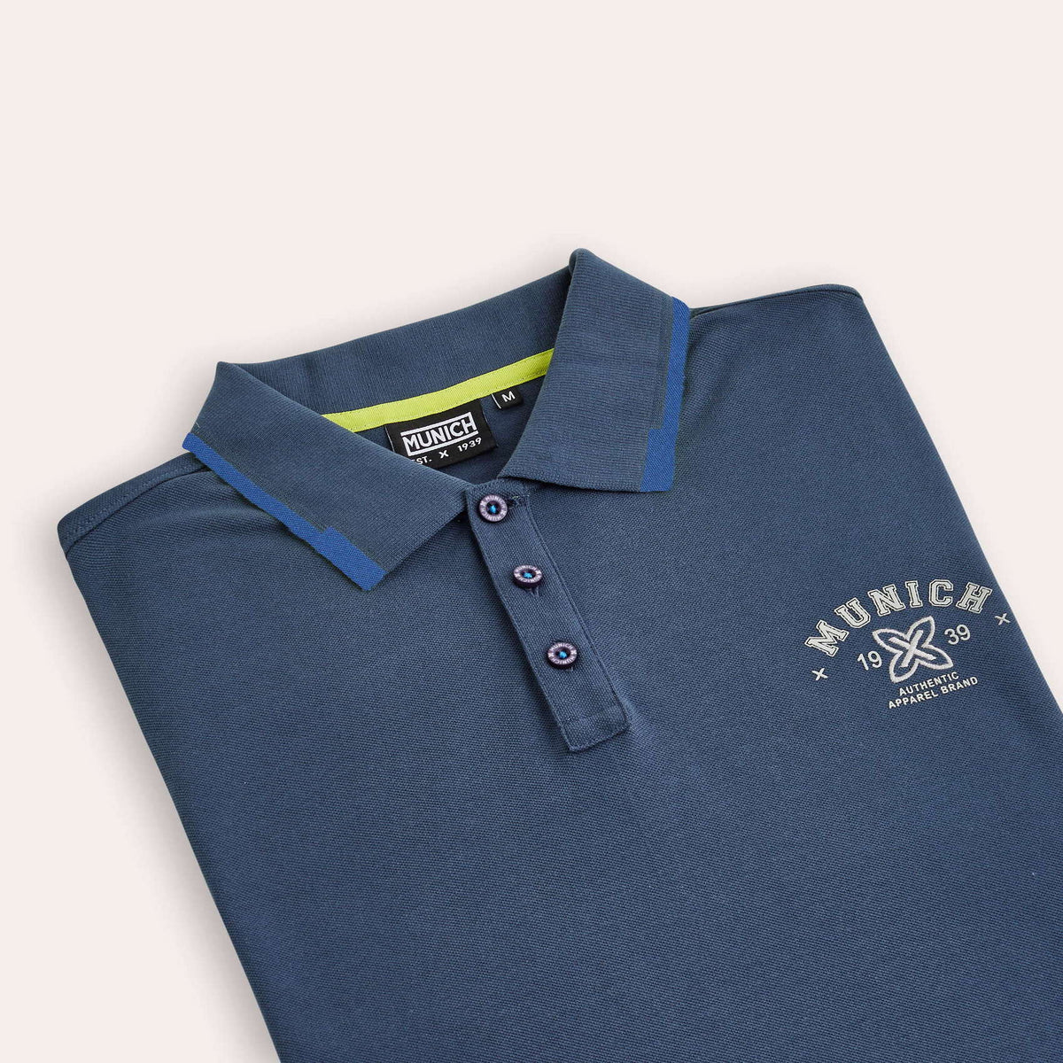 MUNICH POLO Varsity Lifestyle NAVY: синій polo унісекс