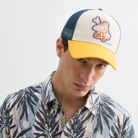 MUNICH | GORRAS | UNISEX | TRUCKER CAP CARTOON STREETWEAR TRICOLOR | AMARILLO