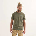 MUNICH Brench Khaki: caqui T-shirt til mænd