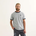 MUNICH GOAL GREY: グレー Tシャツ メンズ