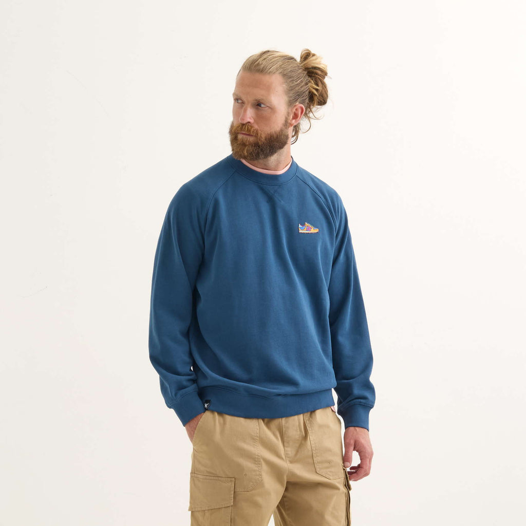 MUNICH Eighties NAVY: ブルー sweatshirts メンズ