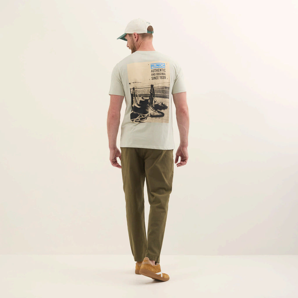 MUNICH Regular T-shirt Tyler: grøn T-shirt til mænd