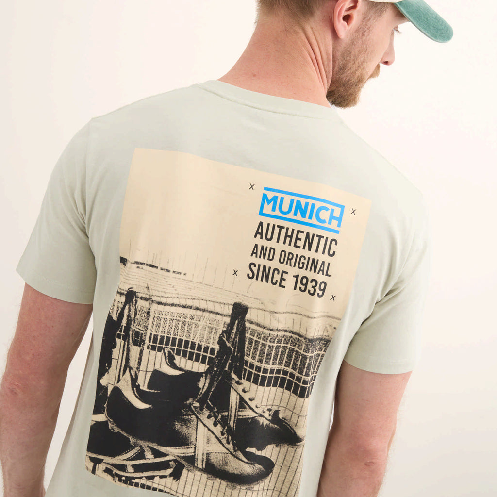 MUNICH Regular T-shirt Tyler: grøn T-shirt til mænd