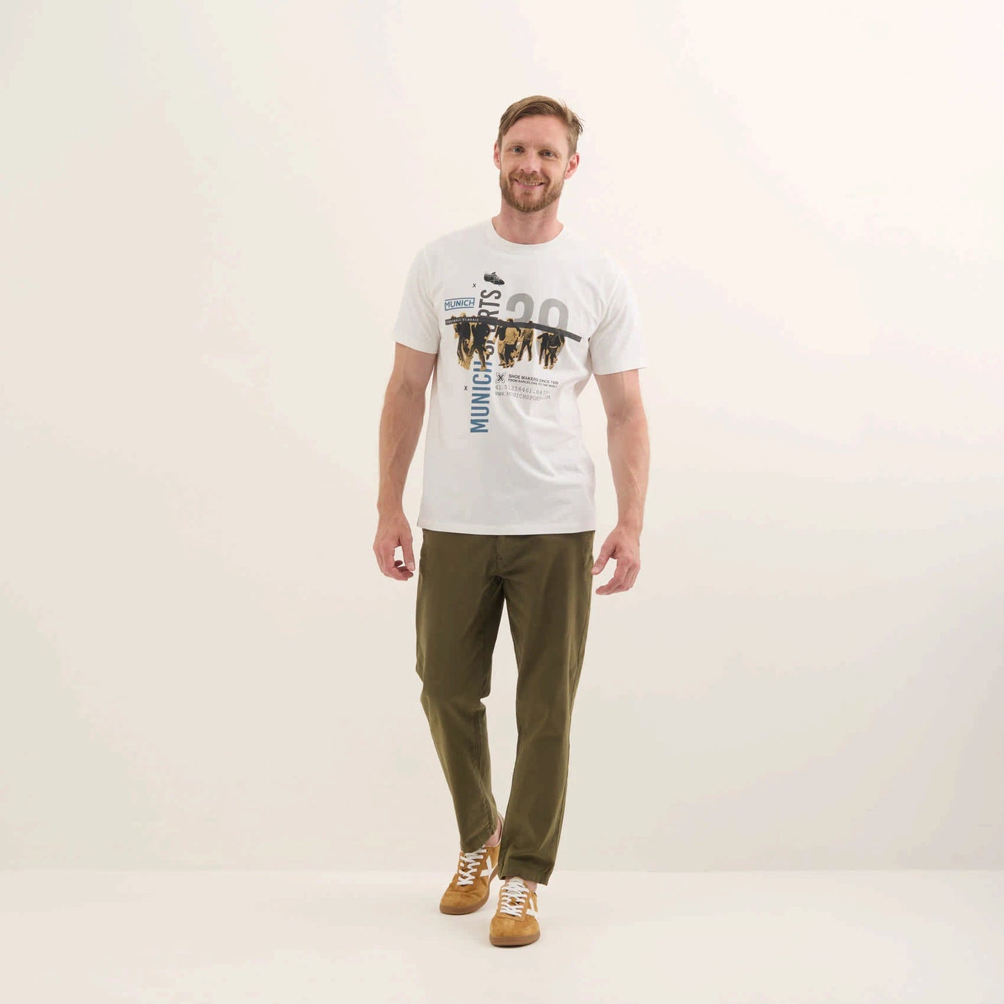 MUNICH | T-SHIRT | MEN'S | REGULAR T-SHIRT GEORGE | WHITE
