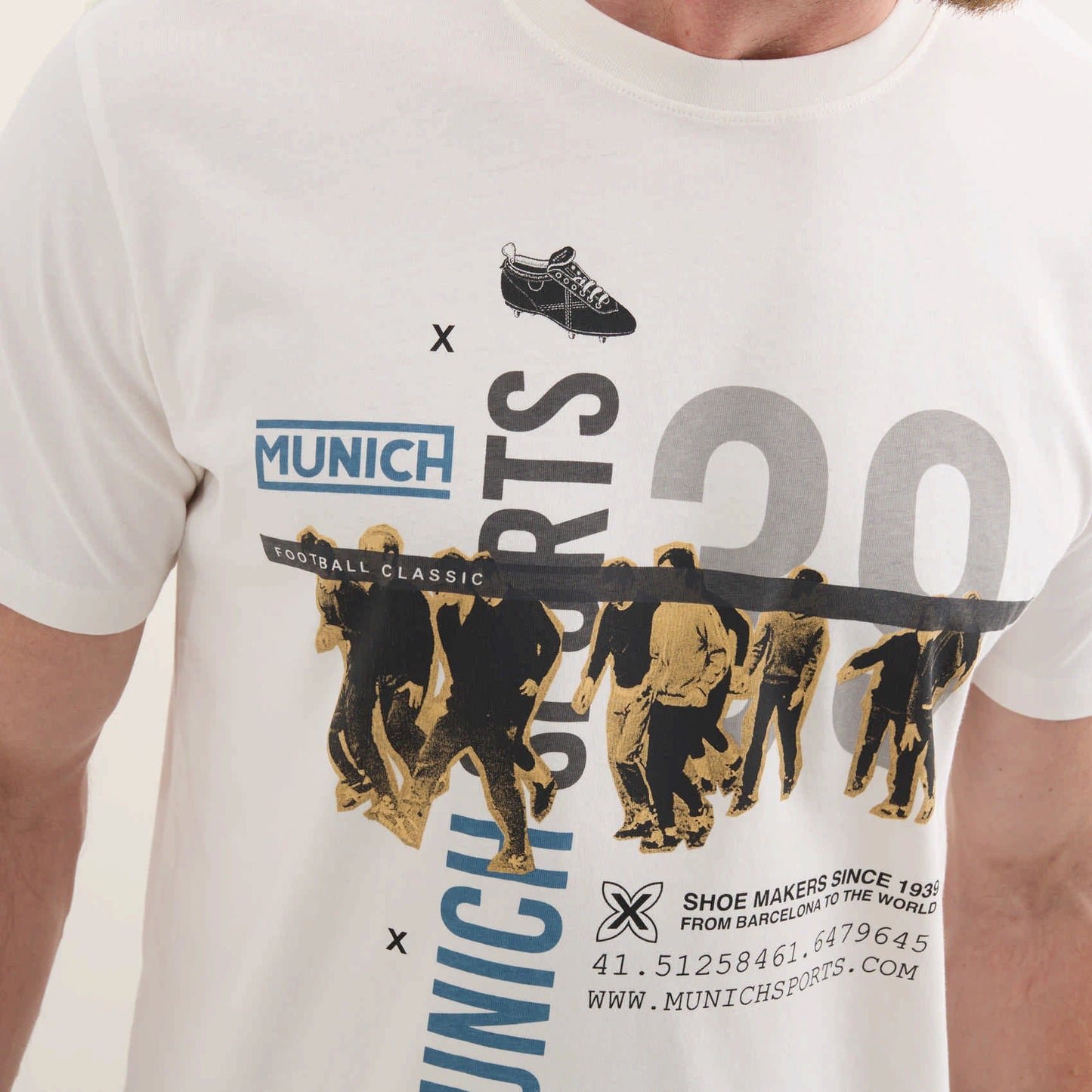 MUNICH | T-SHIRT | MEN'S | REGULAR T-SHIRT GEORGE | WHITE