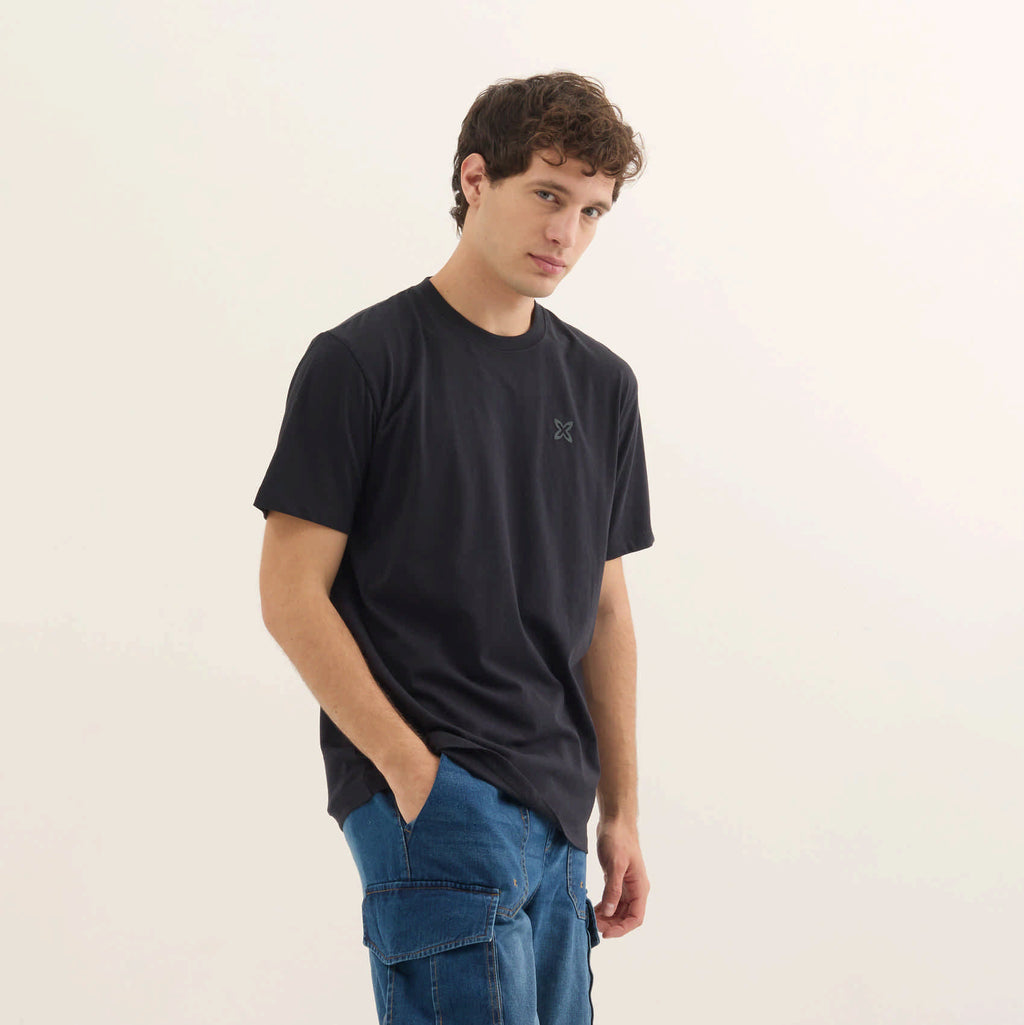 MUNICH T-shirt Essentials: sort T-shirt til mænd