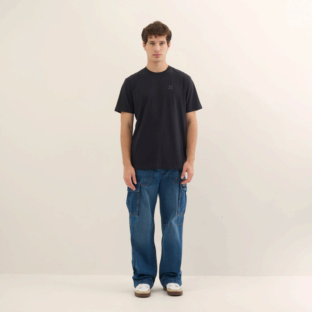 MUNICH T-shirt Essentials: sort T-shirt til mænd