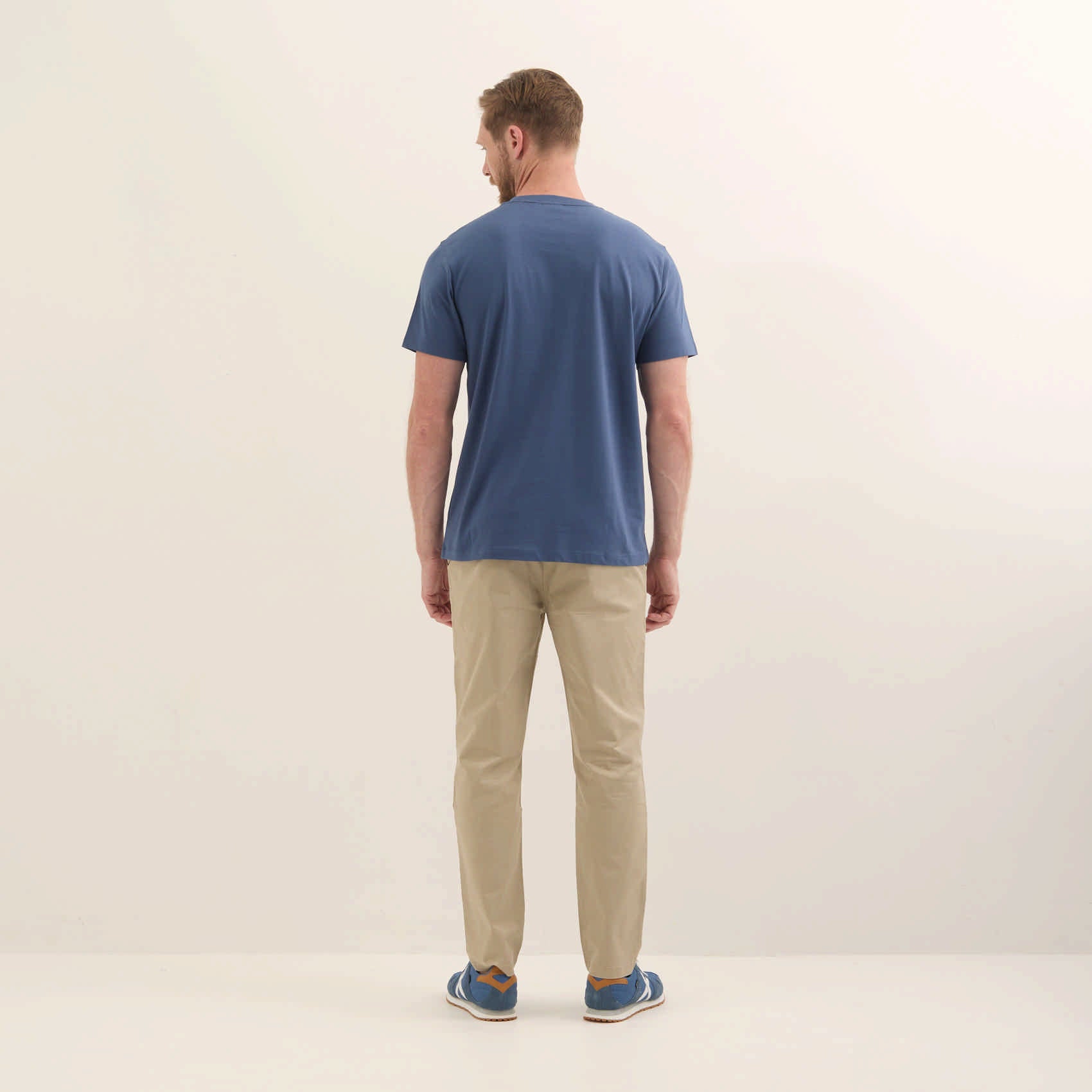 MUNICH T-shirt Essentials: blå T-shirt til mænd