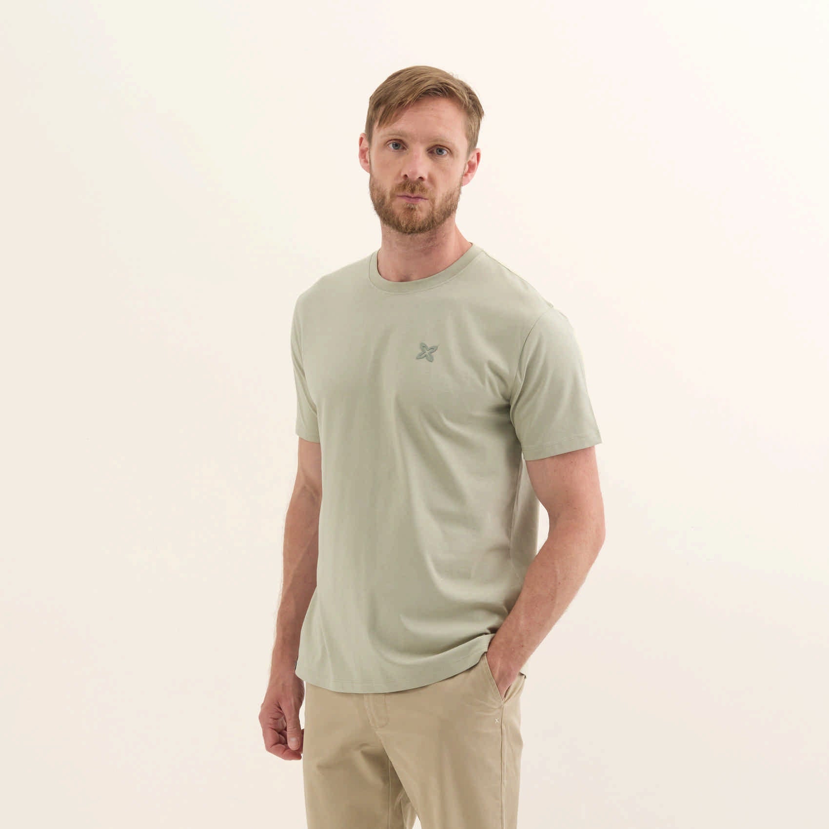 MUNICH T-shirt Essentials: grøn T-shirt til mænd