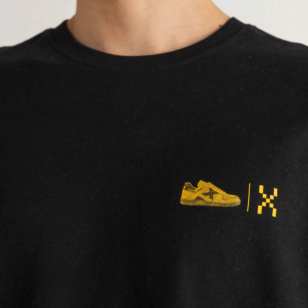 MUNICH Oversize T-shirt Invaders Black: sort T-shirt til mænd