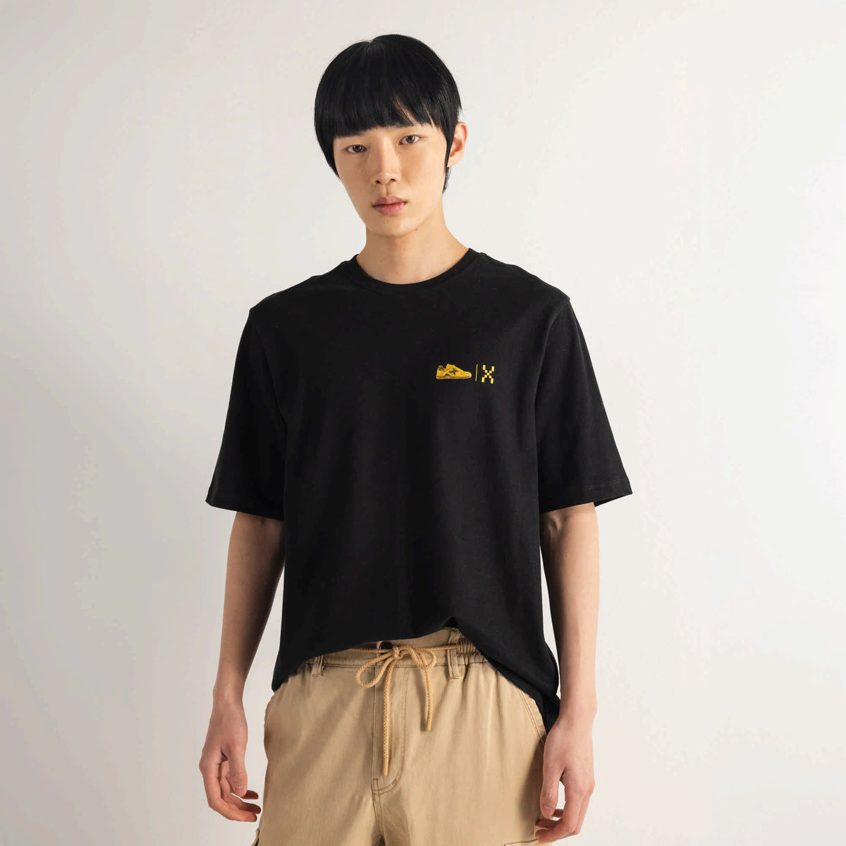 MUNICH Oversize T-shirt Invaders Black: black T-shirt for men