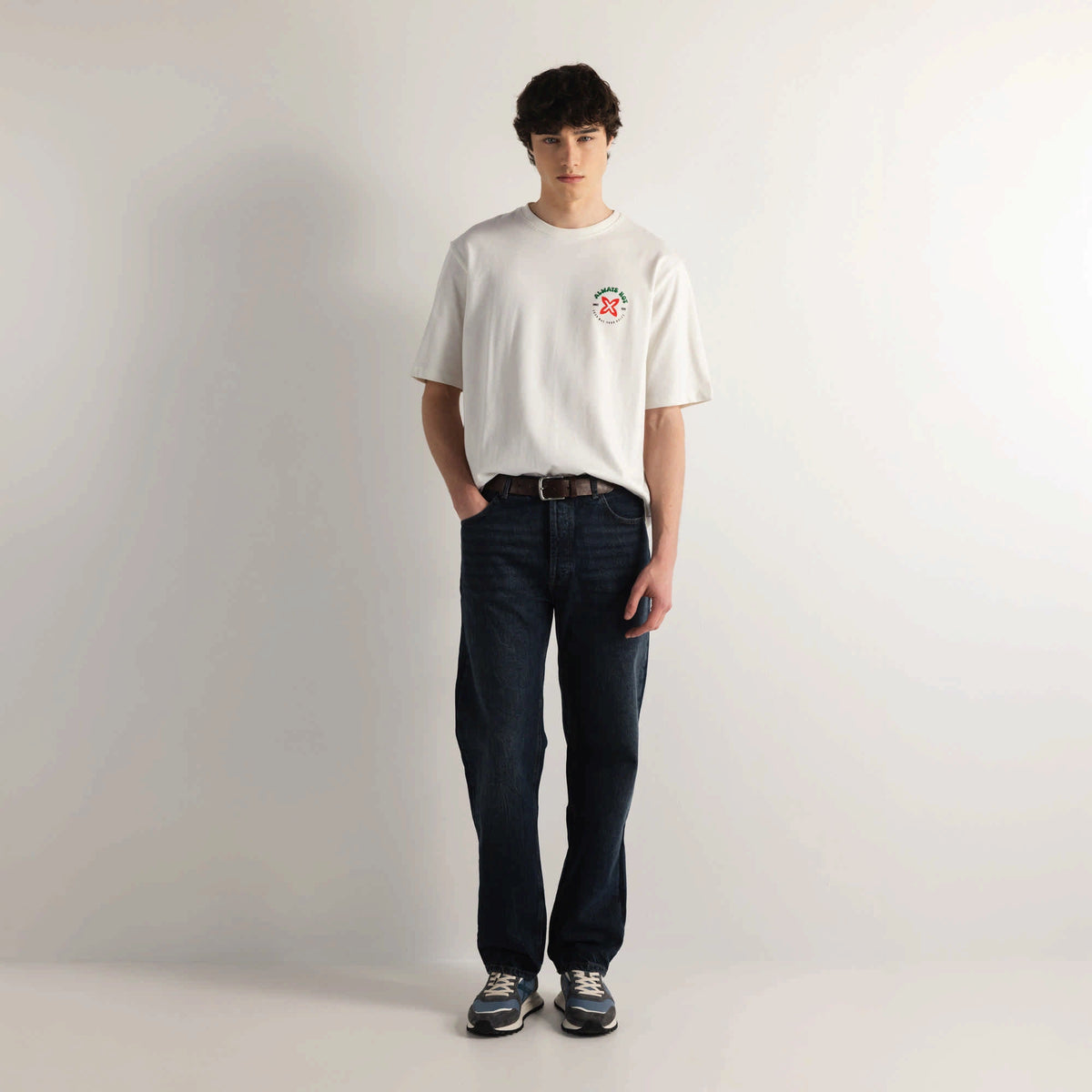 MUNICH Oversize T-shirt Chilly OFF White: white T-shirt for men