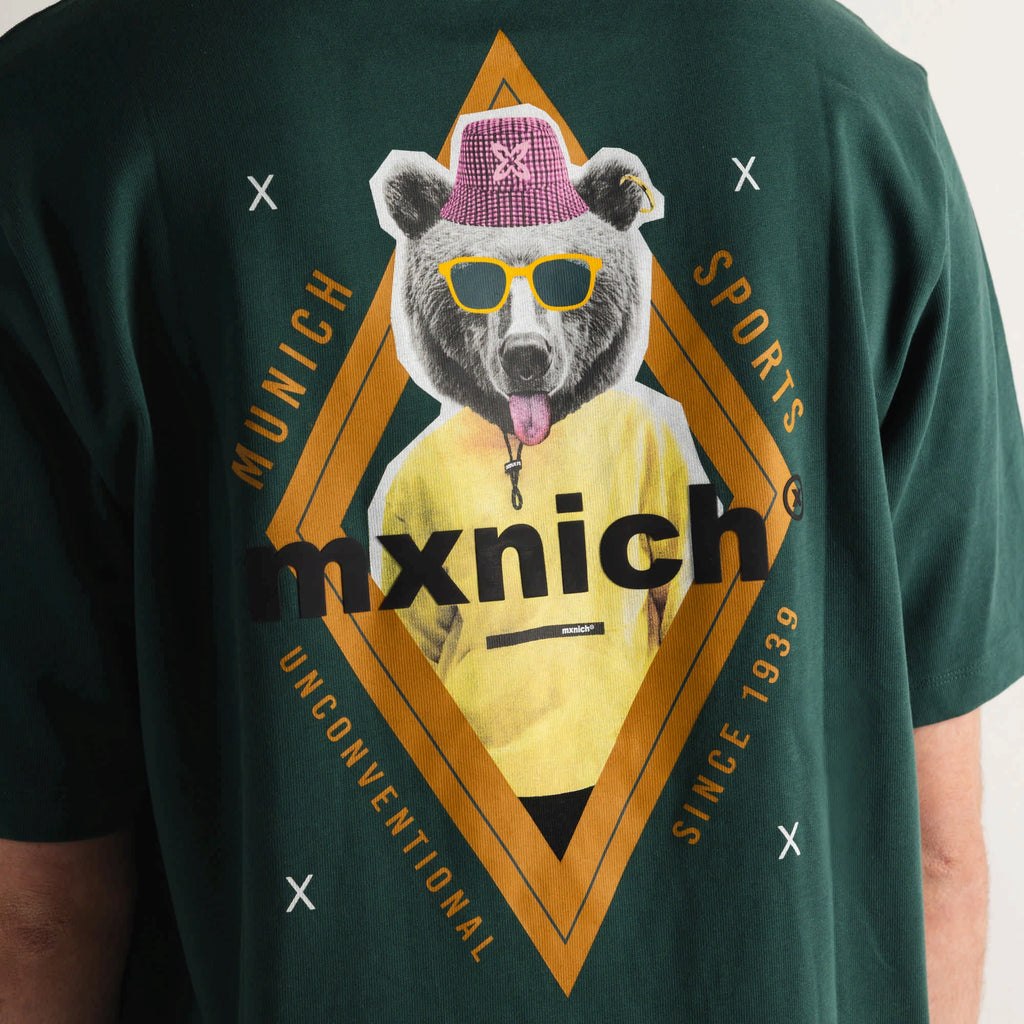 MUNICH | CAMISETAS | HOMBRE | OVERSIZE T-SHIRT BEAR GREEN | VERDE