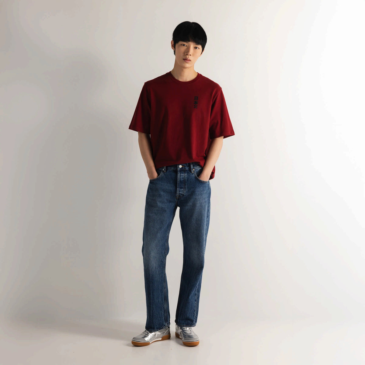 MUNICH Oversize T-shirt Japan RED: أحمر تيشيرت للرجال