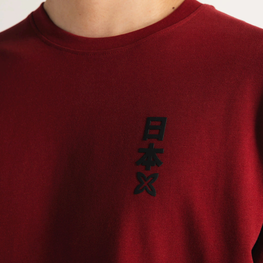 MUNICH Oversize T-shirt Japan RED: rot T-Shirt für Herren