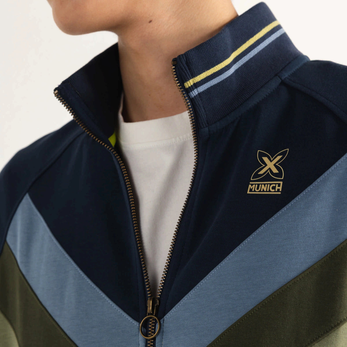 MUNICH Jacket Scudetto OIL: green jacket for men