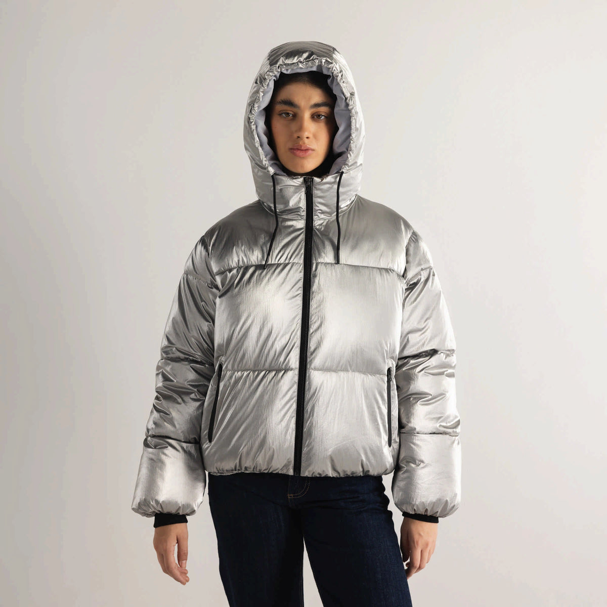MUNICH Puffer FOG Black: black jacket for men