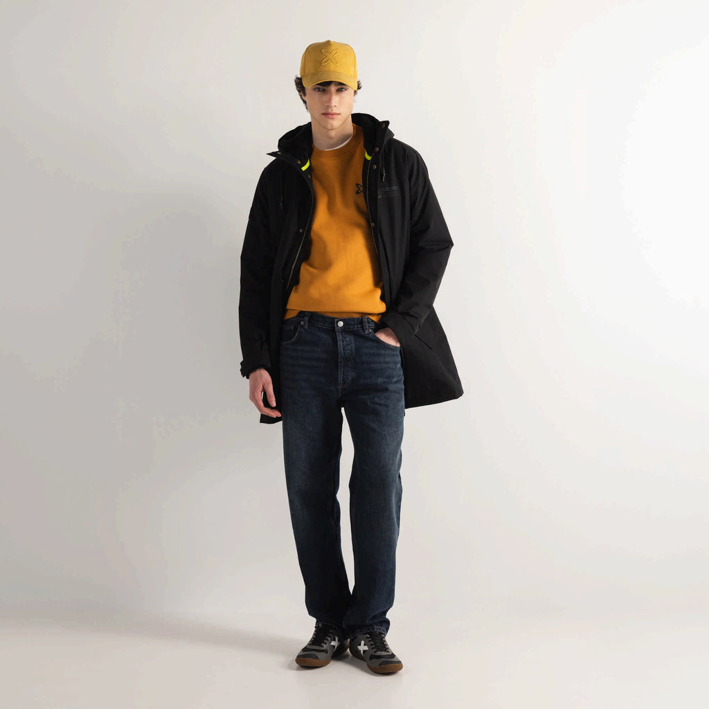 MUNICH Parka William Black: black jacket for men