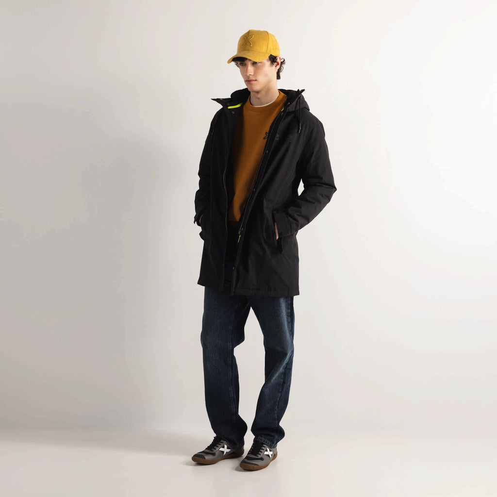 MUNICH Parka William Black: black jacket for men
