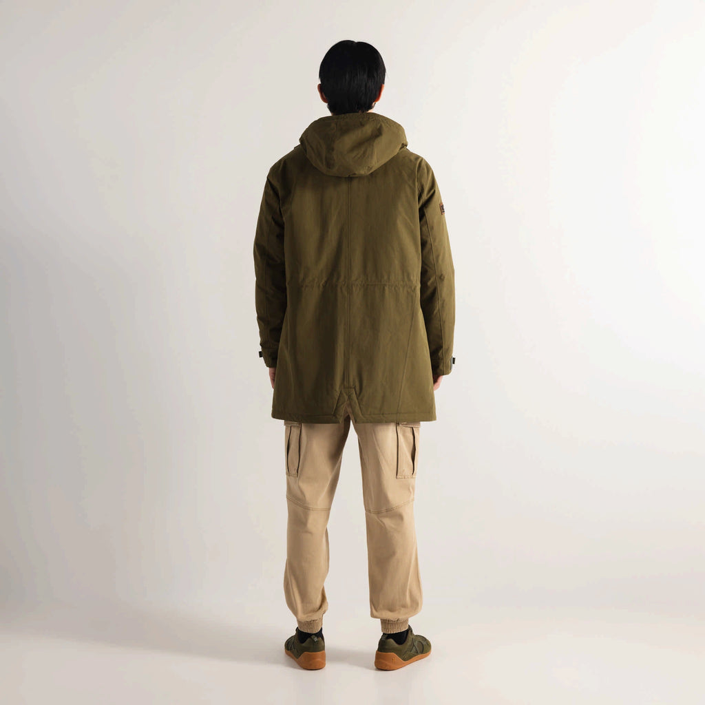 MUNICH Parka William Khaki: caqui veste pour homme