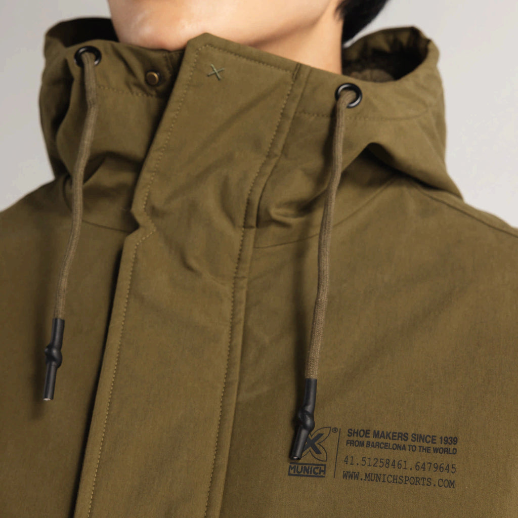 MUNICH Parka William Khaki: caqui veste pour homme