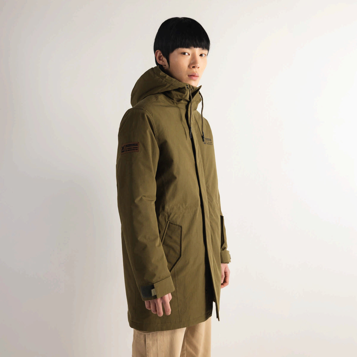 MUNICH Parka William Khaki: caqui jacket for men
