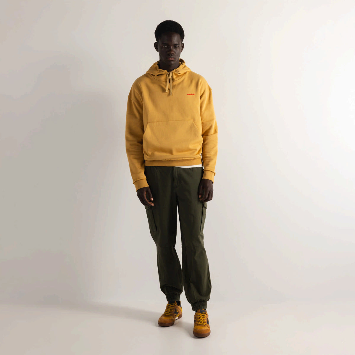 MUNICH Hoodie Paths Taffy: beige jumper for men
