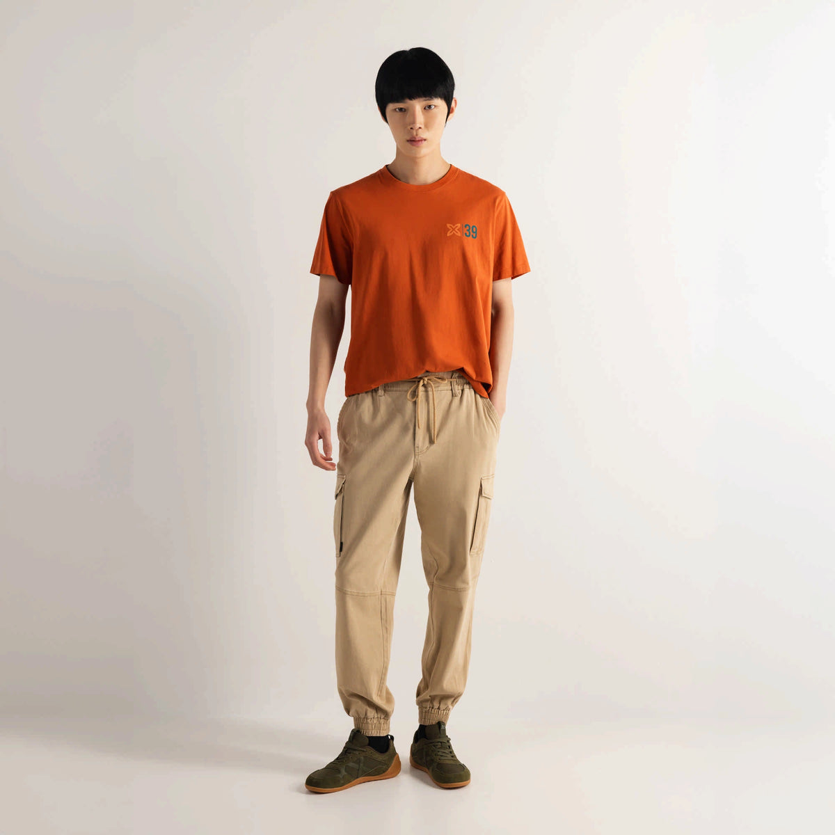 MUNICH Regular T-shirt VAN Terracota: brown T-shirt for men
